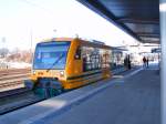 ODEG Regioshuttle 650.80 als OE60 am Mittwoch, 15.12.2004, in Eberswalde Hbf.