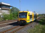 BR 650 Regioshuttle als OE25 nach Bahnhof Berlin-Lichtenberg im Bahnhof Ahrensfelde.