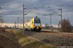 ET 445.111 (445 111-8) ODEG - Ostdeutsche Eisenbahn GmbH als RE2 (RE 37378) von Wismar nach Cottbus in Vietznitz. 14.04.2013