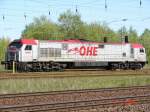 OHE 330094 (Red Tiger) stand am Dienstag den 9.5.06 abgestellt an der Ausfahrt zum Seehafen Rostock.