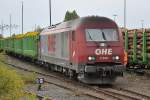 223 102-5 ( OHE 270 081 ) Holzzug im Bf Euskirchen - 09.10.2013