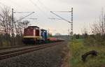 204 237-2 (MTEG) und 204 012-2 (PRESS) zu sehen am 29.04.17 mit einem Schwellenzug bei Plauen/V.