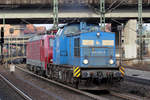 Press 204 033-9 mit Press 189 800-9 am Haken in Hamburg-Harburg 16.1.2018