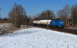 Press V 100 (204 009) mit 2 Gaskesseln auf Gegengleis unterwegs von Mehltheuer Gashändler nach Zwickau.