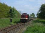 Am Nachmittag vom 19.Mai 2012 brachte die PRESS 112 565 den Sonderzug Putbus-Cottbus von Putbus bis Bergen/Rgen whrend am Schlu die eigentliche Zuglok 01 0509 mitlief und erst ab Bergen/Rgen