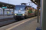 MRB-Ersatzverkehr mit der Press 145 023 in Plauen/ob.