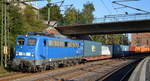 PRESS  140 047-9  (NVR-Nummer:  91 80 6140 801-2 D-PRESS ) für METRANS mit Containerzug am 22.09.20 Bf. Hamburg-Harburg.