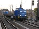 293 026-1 der PRESS hatte Halt am Signal im Bahnhof Dresden-Mitte.20.09.07.