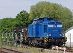 BR 293 026-1 in Gottenheim . Die V 102 der SWEG hat immoment HU , da die Press Lokomotive zu verfgung stand nahm die SWEG diese Lok . 