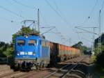 140 042 kam wie jeden Sonntag um die selbe Zeit mit ihrem Kokszug von Badschandau gen Dresden, hier bei der Durchfahrt am 7.9.13 durch Dresden Stetzsch.