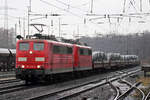 RP 151 076-7 mit 151 077-5 in Duisburg-Entenfang 2.2.2018