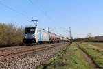 187 313-2 Railpool mit Kesselwagen bei Thüngersheim am 06.04.2018
