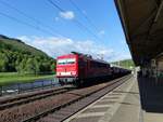 Railpool 155 191-0 (9180 6155 191-0 D-RPpool) mit einem Getreidezug aus Tschechien in Königstein Richtung Norden am 31.5.2020