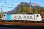 Kufstein am Sonntag abend : Railpool 185 671 macht Wochenendruhe - 21/10/2012