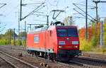 RBH Logistics GmbH mit   145 011-3  [NVR-Number: 91 80 6145 011-3 D-DB] am 08.10.18 Bf. Flughafen Berlin-Schönefeld.