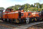 Fototermin mit den RBH-Lokomotiven 561, 578 und 674 auf dem Gelände des Eisenbahnmuseums Bochum-Dahlhausen. (September 2018)