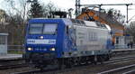 RBH Logistics GmbH, Gladbeck [D]  145-CL-206/206   [NVR-Nummer: 91 80 6145 102-0 D-RBH] am 19.02.20 Durchfahrt Bhf. Golm (Potsdam). 