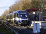 VT 729 (643 119 ex NOB) im Dienst der Regiobahn im Hp Kaarst Mitte / Holzbüttgen (24.11.14). Eigentlich sollte in diesem Umlauf eine 643.2-Doppeltraktion unterwegs sein.