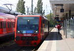 Ein Regio-Sprinter der Rurtalbahn von Düren-Hbf nach  Euskirchen  steht in Düren-Hbf.