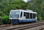 Regiosprinter der Rurtalbahn, hier als  Brdeexpress , von Dren nach Euskirchen kurz vor dem Bf Euskirchen - 28.08.2011