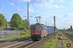 SBB Cargo 421 381-5 mit einem Containerzug am 31.05.2013 in Gladbeck West.