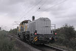 Schweerbau 4185 023-3 (Vossloh DE18). Aufgenommen von Bahnsteig 5 in Gross Gerau (Dornberg) am 07.09.2018. 