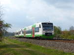 STB VT 132 + VT 111 als EB 81092 von Ilmenau nach Erfurt Hbf, am 29.04.2017 bei Apfelstädt.