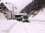 Hier nochmals ein RegioShuttle der Sd-Thringen-Bahn im Bahnhof Oberhof.