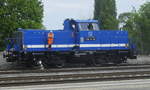 Leider nur aus der Eurobahn im Vorbeifahren in Unna erwischt: V 100-SP-025 von Spitzke Logistik (92 80 1 214 015-0 D-SLG).