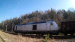 76 111 Stahlzug SWT zu sehen am 01.04.17 in Zeulenroda mit dem Schrottzug von Cheb nach Könitz.