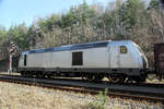 76 111 Stahlzug SWT zu sehen am 01.04.17 in Zeulenroda mit dem Schrottzug von Cheb nach Könitz.