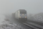 76 111 SWT bei Marktleuthen im Nebel am 25.02.2016.