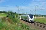 1440 707 als RE3 26980 von Dresden Hbf nach Hof Hbf zwischen Feilitzsch und Hof, 13.08.2016