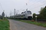 460 502 der MRB auf dem Weg nach Köln. Aufgenommen am 12/04/2014 bei Roisdorf/Bornheim.
