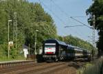 Der schwarze ER 20-014 am 21.06.2008 mit einer NOB nach Westerland in Prisdorf.