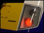 Die schicke LED-Schluleuchte des InterConnex. Dieser Zug besteht aus dem Fuhrpark der NOB. Married-Pair - Waggons aus dem Hause Bombardier.