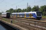 Neben den ICE´s gab es heute auch noch einen neuen Triebwagen (440 330-9) der NordWestBahn fr die zuknftige Regio-S-Bahn Bremen in Magdeburg Hbf zu bestaunen.