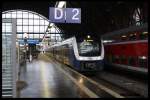 ET 440220 der Nord West Bahn als RS 4 nach Nordenham am 6.1.2015 um 15.08 Uhr im Hauptbahnhof Bremen.