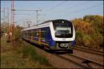 Reger Eisenbahnverkehr herrschte mittags am 4.11.2015 auch im Bahnhof Bremen - Burg.