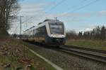 NWB VT 648 434 an der Spitze eines RE10 Zuges von Kleve nach Düsseldorf Hbf.