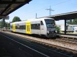 TransRegio VT-017  Altenglan  haltet 17/7/2005 in Landstuhl (Phalz).  Dieser Zug fhrt von Kaiserslautern nach Kusel.