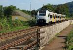 460 010-2 der Transregio verlässt am 22.08.2015 den Bahnhof Namedy