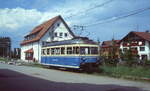 Bis zur Einführung des Ringzug-Konzeptes 2003 begannen die elektrischen Triebwagen der Trossinger Eisenbahn ihre Fahrt zum Stadtbahnhof vom Vorplatz des DB-Bahnhofes.