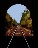 Hasselborner Tunnel - Blick Richtung Grvenwiesbach (verfremdetes Foto, 1.