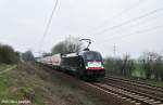 TXL ES 64 U2-005 mit einem KLV-Zug auf der Fahrt nach Lehrte (Ahlten 08.04.10)