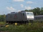 185 531-1 der TX Logistik AG bei ihrer Tagesruhe im bergabebahnhof der Wanner Herner Eisenbahn.