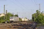 Das Licht wurde schon langsam dünner, als 185 539-4 von TX Logistik mit ihrem KLV durch Bamberg fuhr (19.06.2013)