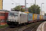 185 417-5 durchfährt Recklinghausen Hbf. 3.10.2015