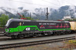 Die 193 265 von TX-Logistik im Bahnhof Kufstein am 14.07.16