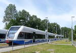 UBB 646 112-2 + 646 124-7 als UBB 29417 von Stralsund Hbf nach Swinoujscie Centrum, am 14.06.2017 in Bansin.